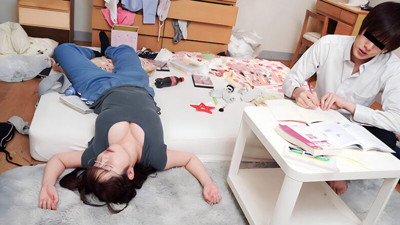 クラスの爆乳喪女子の家に行って一緒にAV鑑賞 ～喪女の願望を叶えるSEXをさせられましたボク～ 11枚目