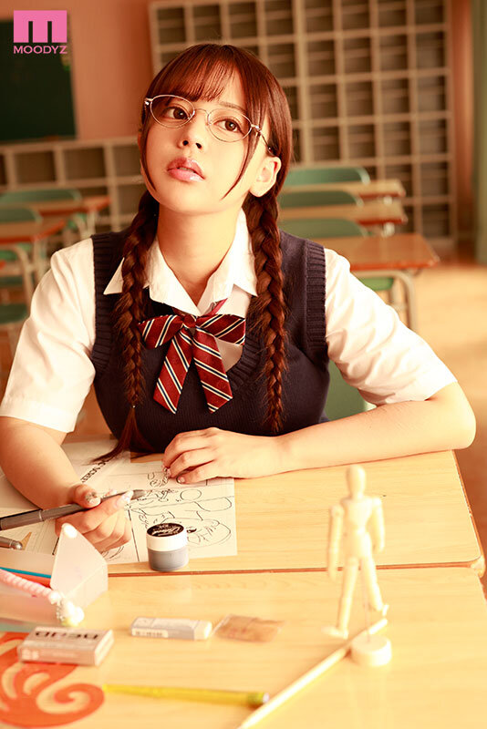 エロ漫画研究部 作画資料のために地味メガネ巨乳部員に肉棒モデルとして中出し精子ぶりゅぶりゅ逆流するほどスケベ研究された担任教師の僕 夕美しおん 1枚目